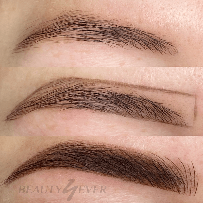 Ombre Brows before after