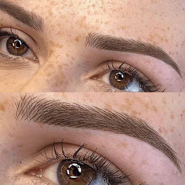 combination brows treatment